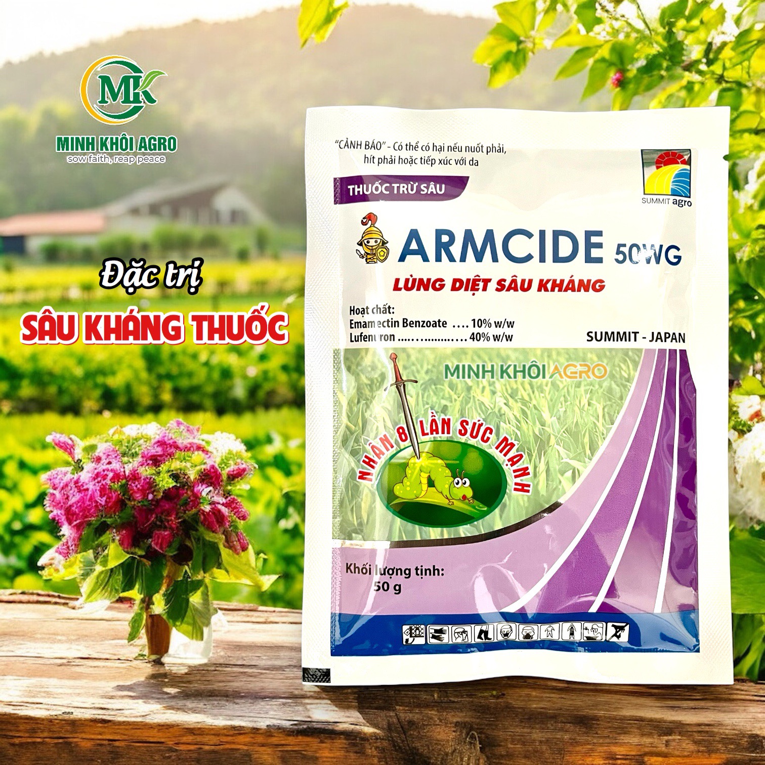 Thuốc trừ sâu ARMCIDE 50WG - Gói 50g